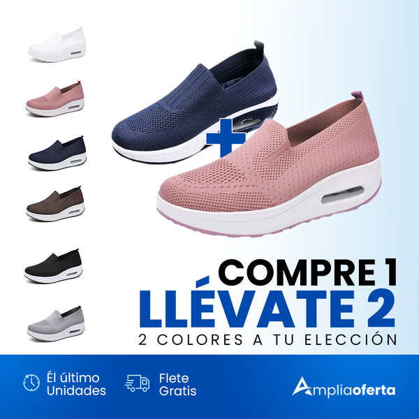 ¡Compra 1 y Lleva 2! Zapatillas Ortopédicas para Mujer, ¡La Comodidad que Mereces!